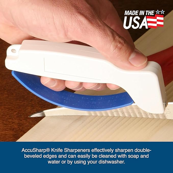 AccuSharp Knife & Tool Sharpener, Hones & Sharpens Straight & Serrated Knives - Image 6