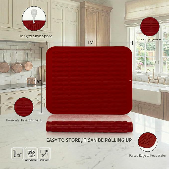 MicoYang Silicone Dish Drying Mat - Image 2