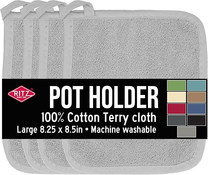 RITZ Terry Potholder & Hot Pad: Unparalleled Heat Resistant, Durable 100% by Ritz+Foodservice