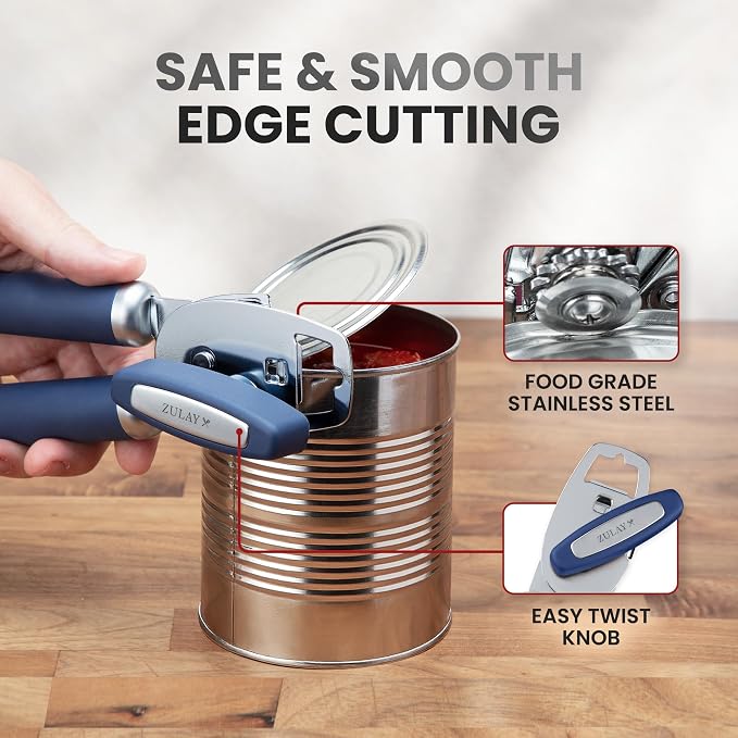 Zulay Kitchen Heavy Duty Stainless Steel Can Opener Manual - Image 4