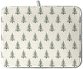 Christmas Tree Dish Drying Mat Winter Xmas Holiday Drying Mats Microfiber by Kwlegh