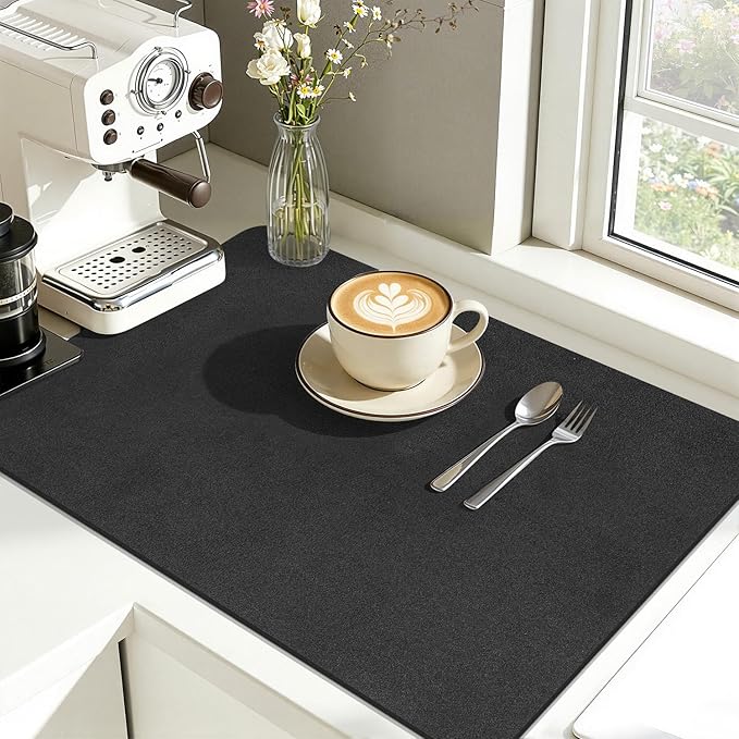 Findosom Dish Drying Mat, Cuttable Drying Mat by Findosom