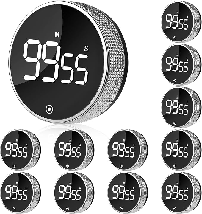 12 Pack Digital Kitchen Timer by VZZNN