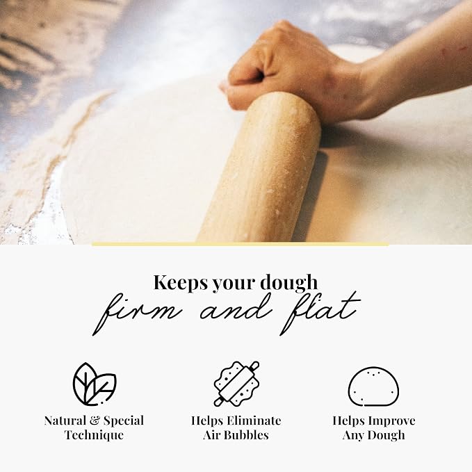 tuuli Kitchen Professional Classic Wooden Rolling Pin - Image 5