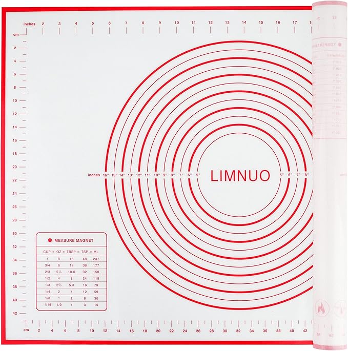 Silicone Baking Mat，Non Stick Rolling Dough by LIMNUO
