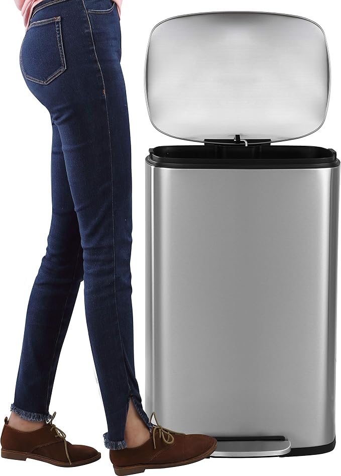happimess HPM1006A Connor Rectangular 13-Gallon Trash Can - Image 6