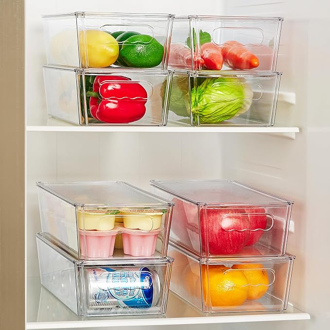 Vtopmart 10pcs Clear Organizers and Storage Bins - Image 3