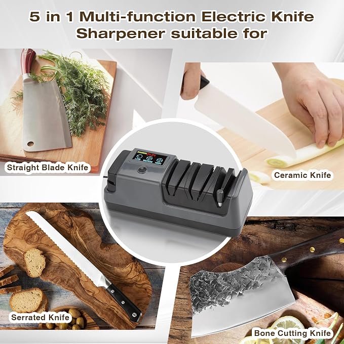 Professional 3-Stage Electric Knife Sharpener - Image 7