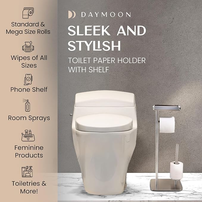 Day Moon™ - Toilet Paper Holder - Modern Roll Holder - Image 2