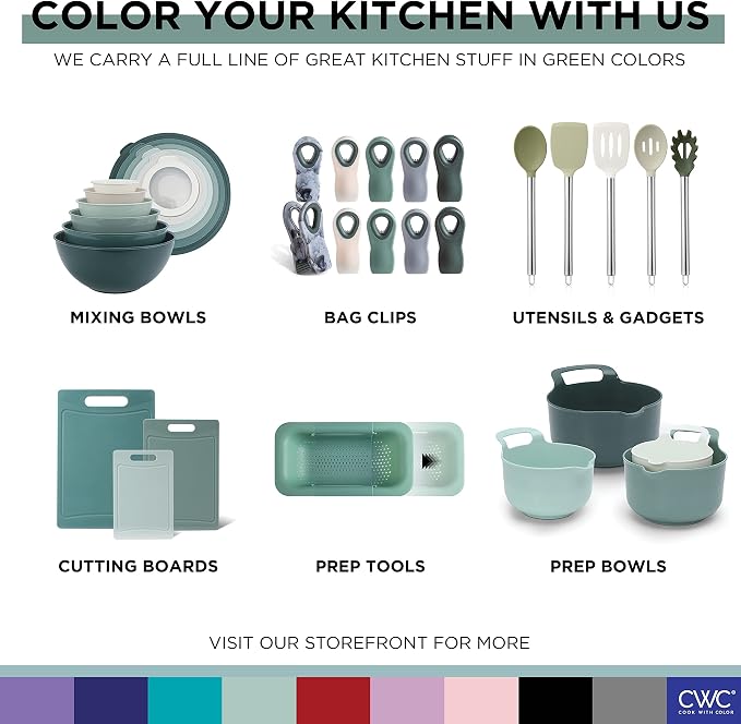 COOK WITH COLOR Mixing Bowls with TPR Lids - Image 8