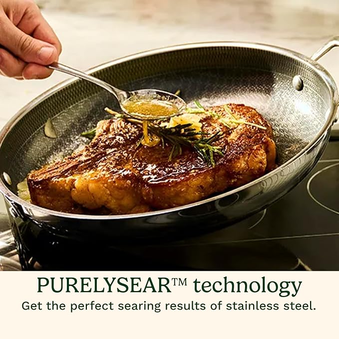 Cuisinart FusionPlus Hybrid Stainless Steel Cookware, 3.5-Quart Sauté Pan - Image 3