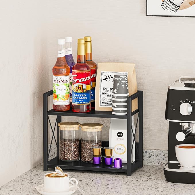 Giikin Kitchen Counter Shelf, 2 Tier Kitchen Spice Rack Organizer - Image 6