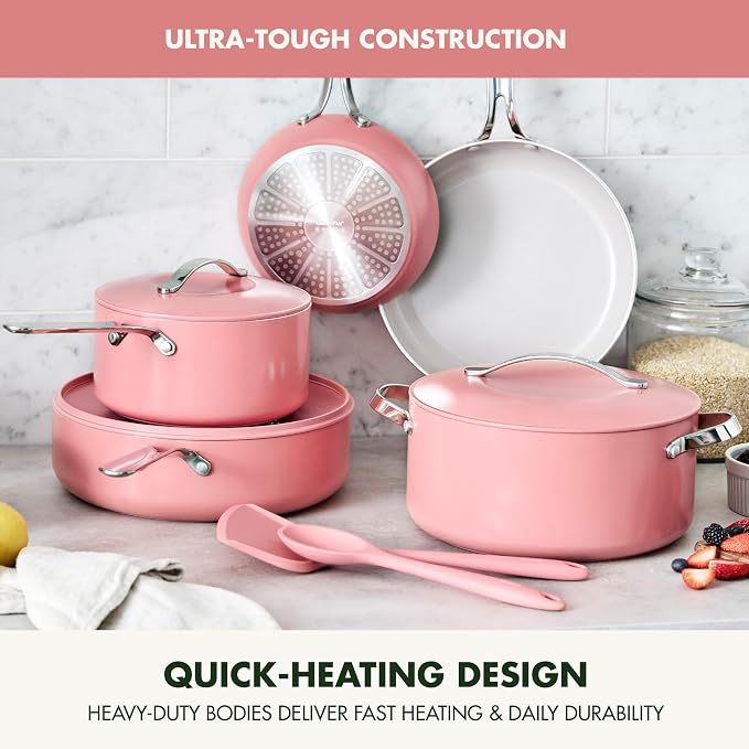 GreenPan Nova 10-Piece Cookware Pots & Pans Set, Oprah’s Favorite Things 2024 - Image 8