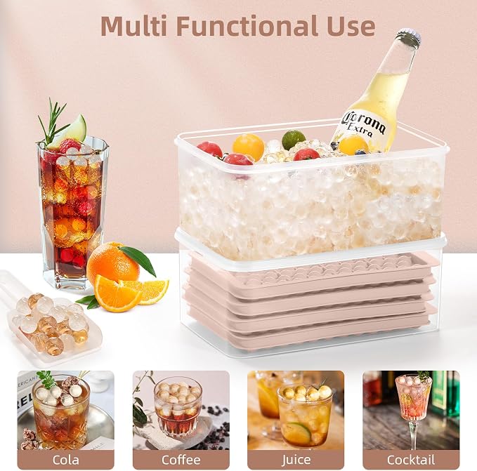 WIBIMEN Mini Ice Cube Trays, 0.55” Tiny Pebble Ice - Image 6