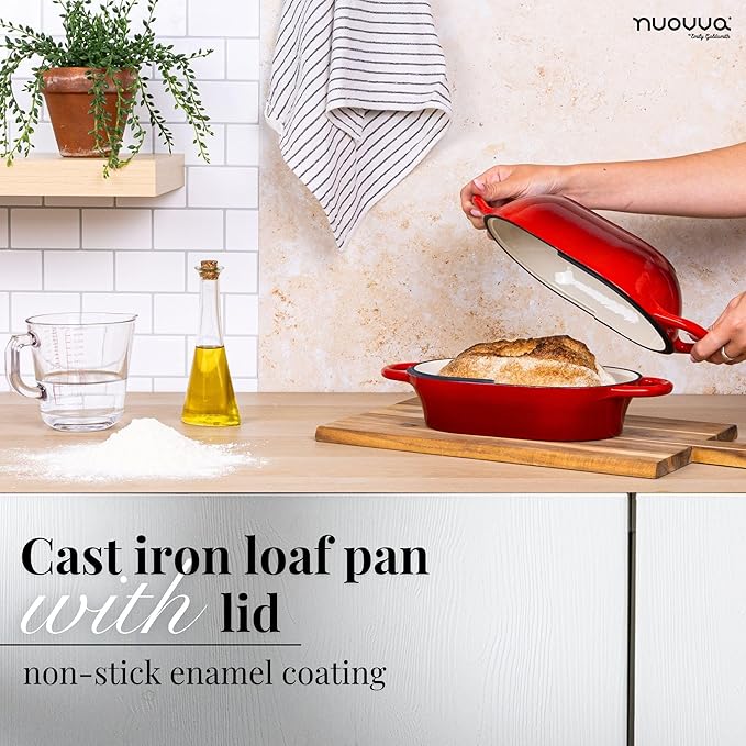 Dutch Oven For Sourdough Bread Baking – Enamelled Cast Iron Bread Loaf Pot – - Image 5