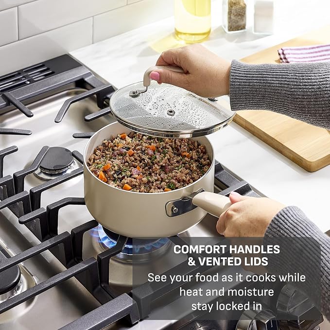 T-fal Signature Nonstick 12 Piece Cookware Set, Oven Safe Up to 350°F, - Image 6