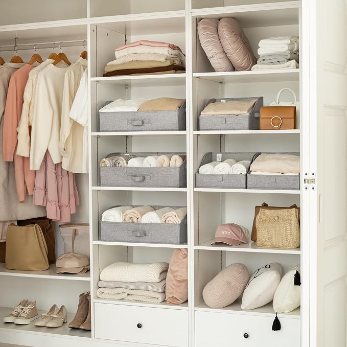 GRANNY SAYS Storage Bins for Closet, Trapezoid Storage Bins - Image 3