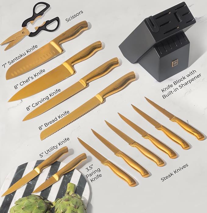 Styled Settings Gold Knife Set - Image 3