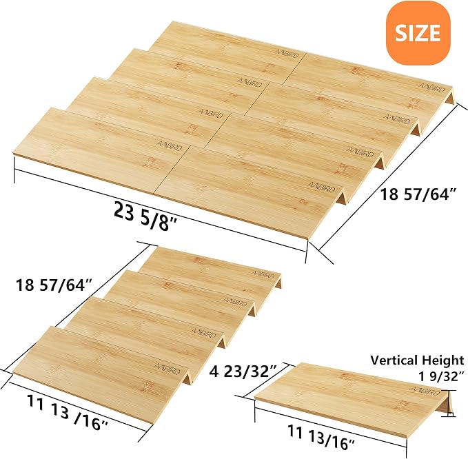 AMBIRD Bamboo Spice Drawer Organizer - Image 2