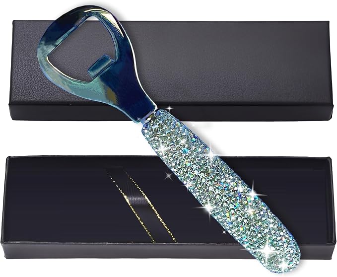 Handcrafted Silver Crystal Bling Beer Opener – Sparkle Diamond Bottle Openers by Unknown
