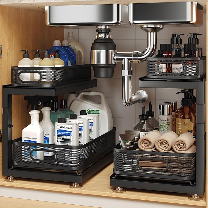 2-Pack Under Sink Storage Organizer by UnderSinkOrganizer