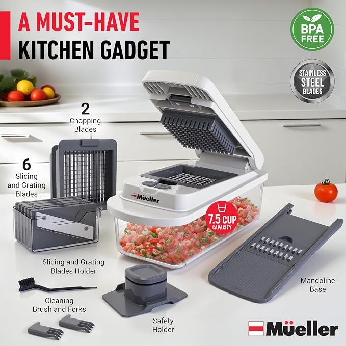 Mueller The Real Original Pro Chopper since 2013 Vegetable Chopper Mandoline - Image 7