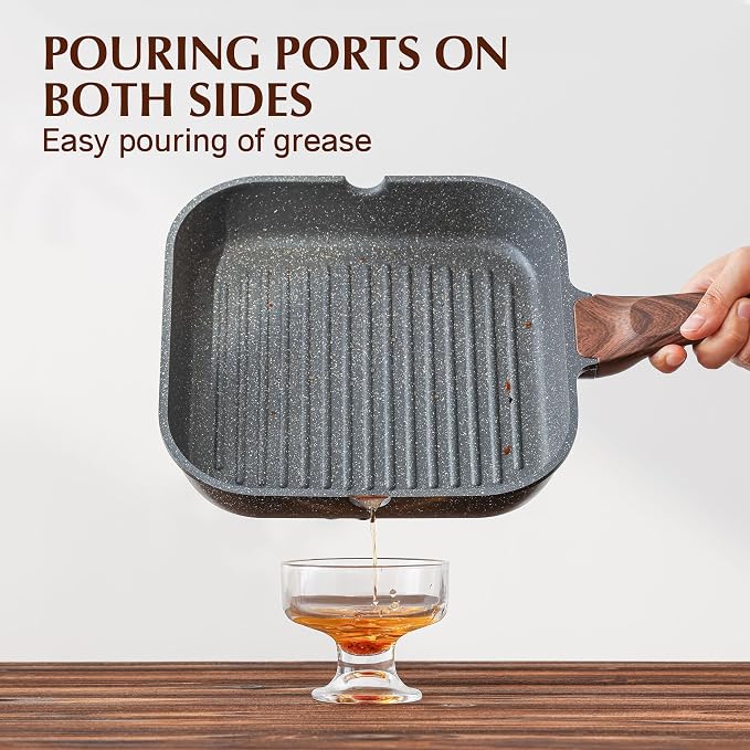 SENSARTE Nonstick Grill Pan for Stove Tops, Versatile Griddle Pan - Image 5