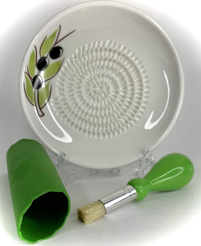 BonCera, All-in-one Premium Ceramic Garlic Grater Plate 4-Piece Set - Image 9