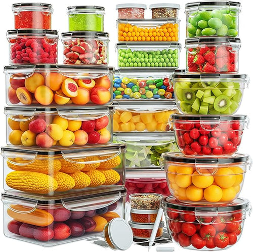 52 PCS Food Storage Containers by JSCARES
