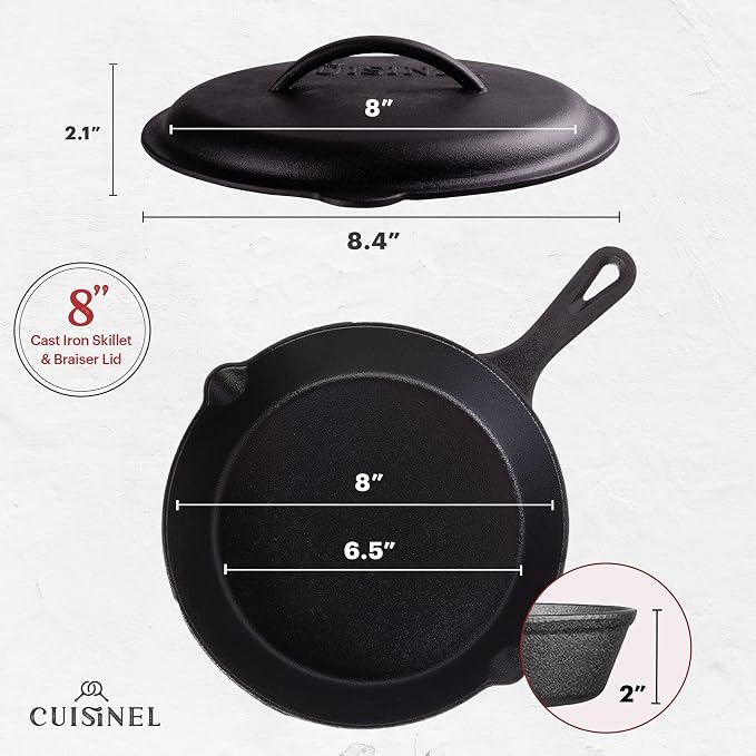 Cuisinel Cast Iron Skillet - Image 2