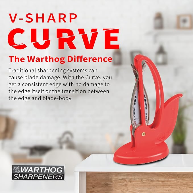Warthog V-Sharp CURVE Professional Knife Sharpener System, 25 Degree Angle - Image 6