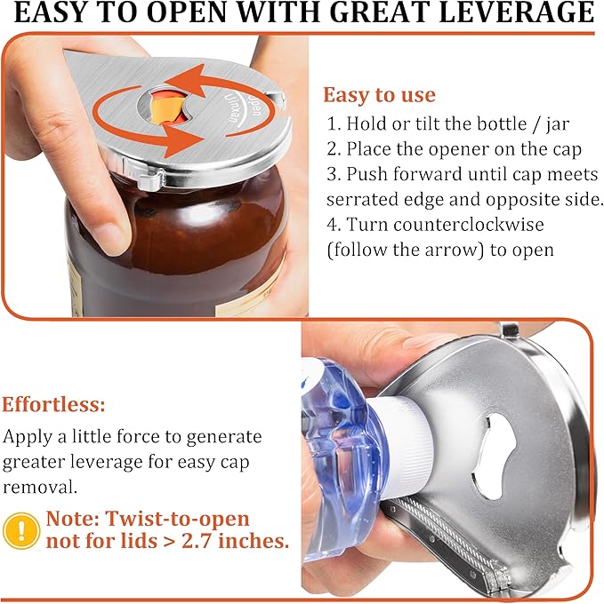 Uinxan Bottle Opener for Weak Hands & Seniors - Image 6