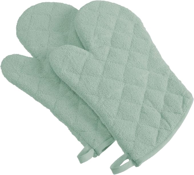 DII Basic Terry Collection 100% Cotton Quilted, Oven Mitt, 2 Piece - Image 5