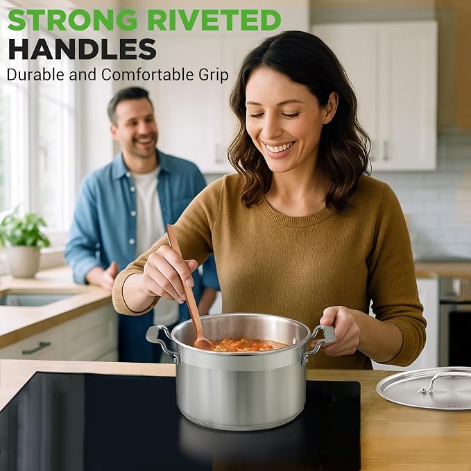 NutriChef 5-Quart Stainless Steel Stockpot - Image 8