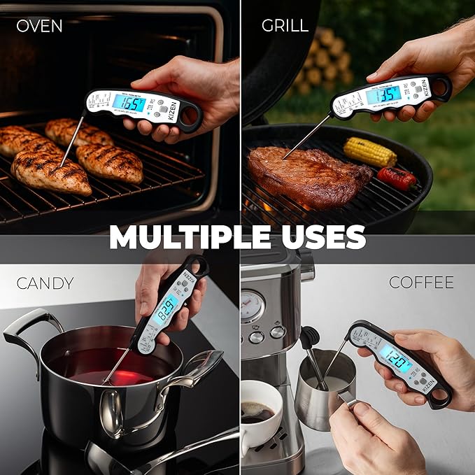 KIZEN Instant Read Meat Thermometer Digital - Image 6