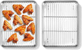 Homikit Quarter Sheet Pan with Rack Set, 9x13 Stainless Steel Baking Sheets by Homikit