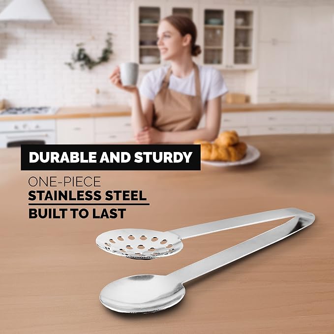 Orblue Stainless Steel Tea-long-handled-strainers 1-Pack - Image 5