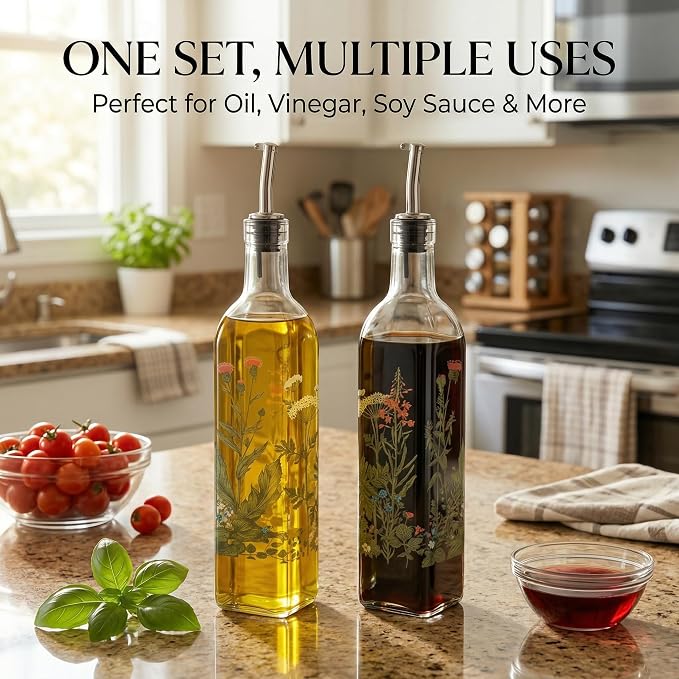 Topadorn 17 oz Olive Oil Dispenser Bottle Set - Image 8