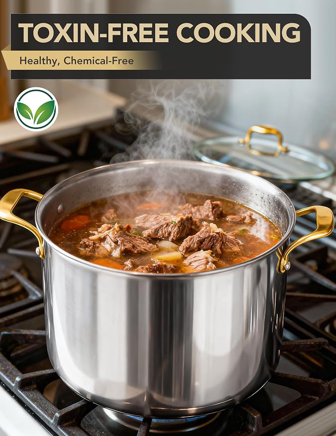 MICHELANGELO Stainless Steel Stock Pot - Image 9