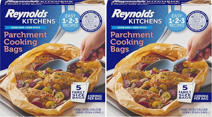 Reynolds Kitchens Parchment Cooking Bags, Family Size, Non-Stick Parchment by ReynoldsConsumerProducts