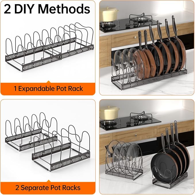 MUDEELA Pots and Pans Organizer Rack - Image 5