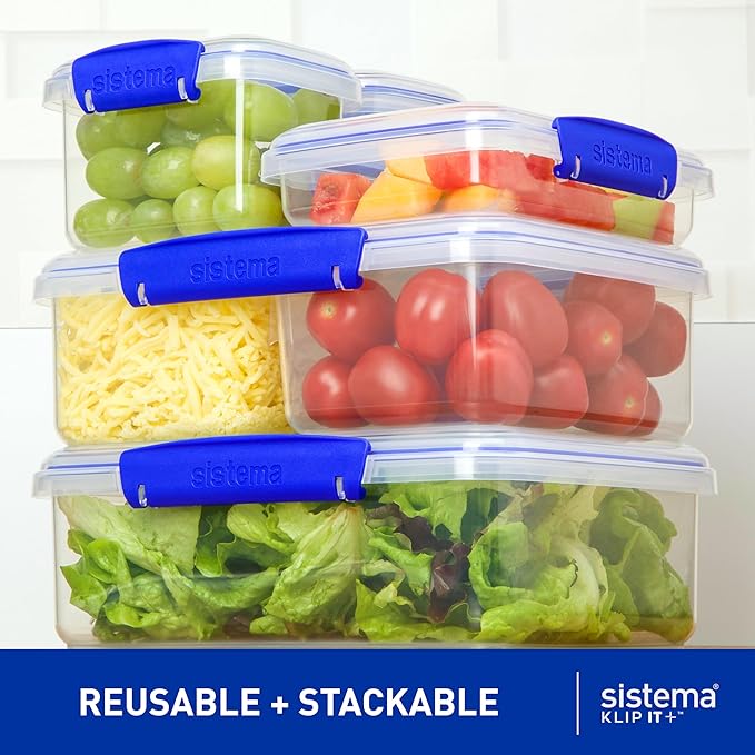 Sistema KLIP IT Large 7L Food Storage Container, Airtight & Stackable, - Image 4