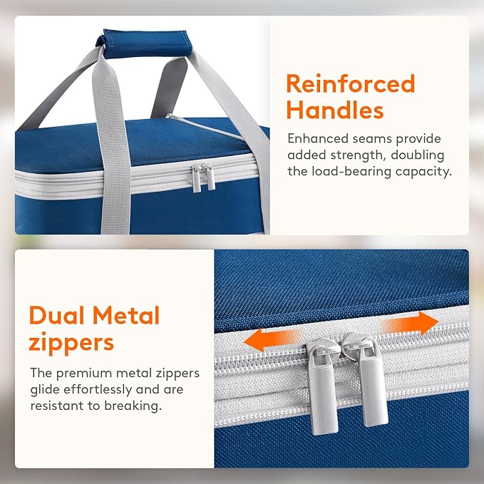 Lifewit Insulated Double Decker Casserole Carrier, Expandable Lasagna Lugger - Image 7