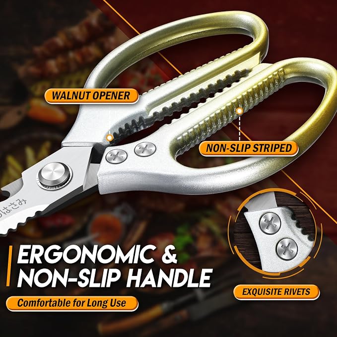 TIJERAS Kitchen Scissors Set Gold - Image 5
