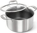 MICHELANGELO Tri-ply Stainless Steel Stock Pot by Michelangelo