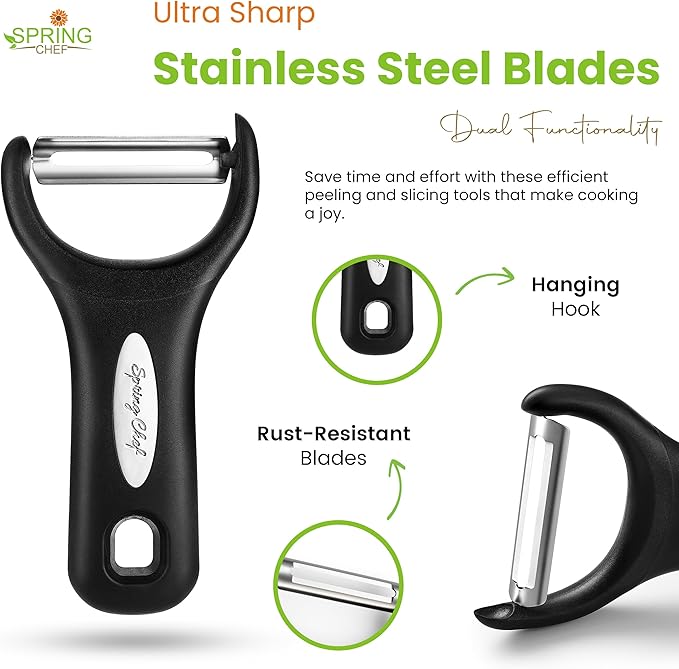 Spring Chef Stainless Steel Y Shaped Vegetable Peeler - Image 3