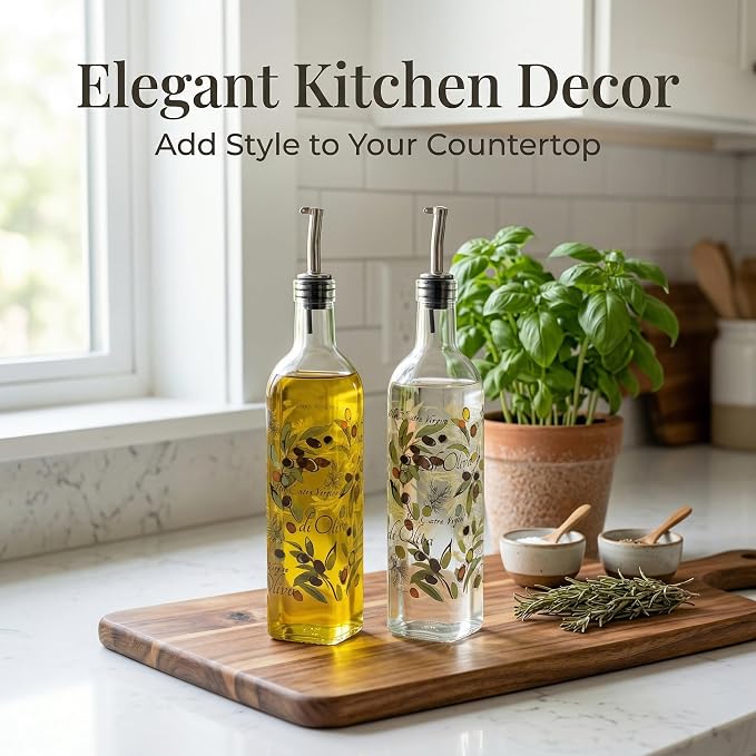 Topadorn 17 oz Olive Oil Dispenser Bottle Set - Image 5