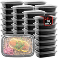 50-Pack Reusable Meal Prep Containers Microwave Safe Food Storage Containers by PROMOZE