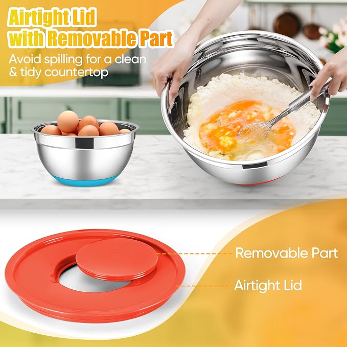 E-far Stainless Steel Mixing Bowls - Image 6