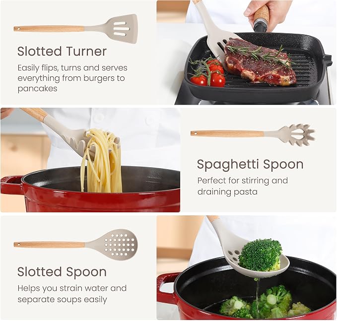 26 Pcs Silicone Cooking Utensils Set - Image 7